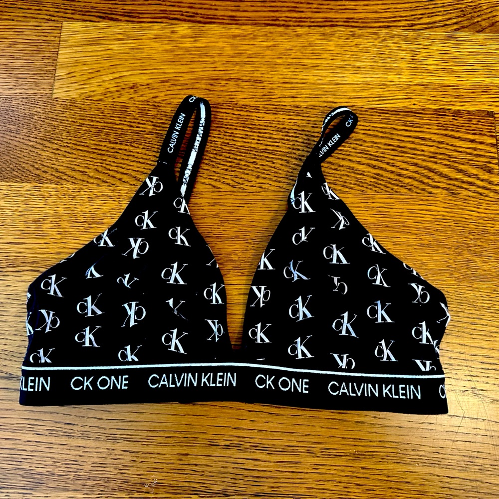 Calvin Klein - Modern Cotton Lightly Lined Triangle Bralette (M)
